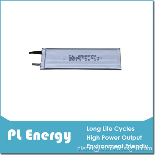 Ultra Thin 3.7V 320mAh Li-Polymer Battery